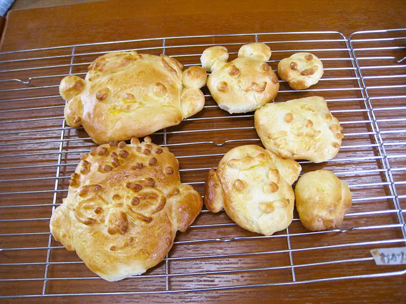 パン作り体験を楽しむ子どもたちの様子