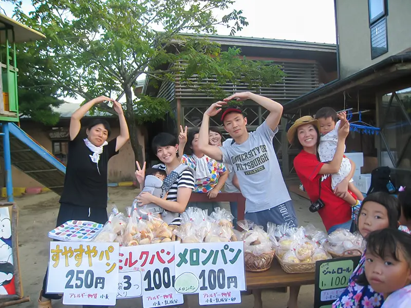 パン屋さんごっこのお店の様子