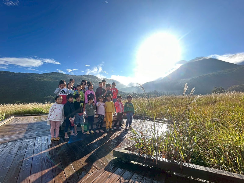 久住登山の様子