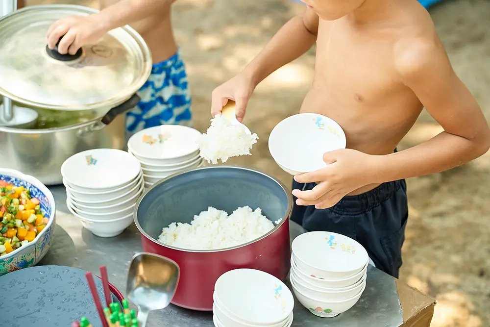 園で提供している手作り給食の一例