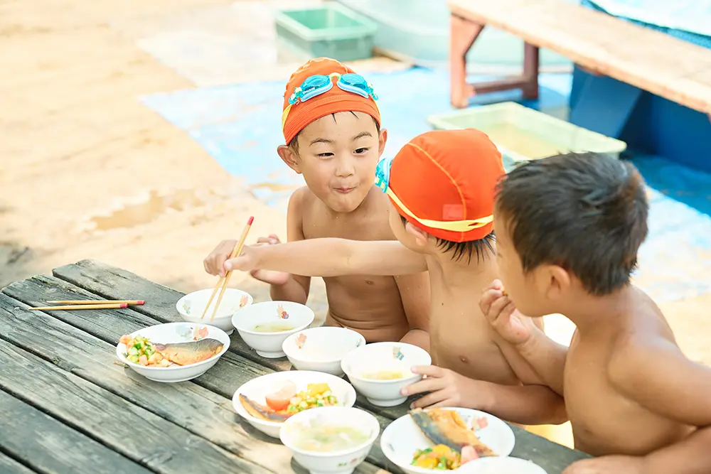 園で提供している手作り給食の一例
