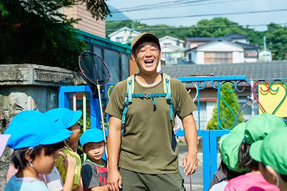 子どもたちの散歩の様子