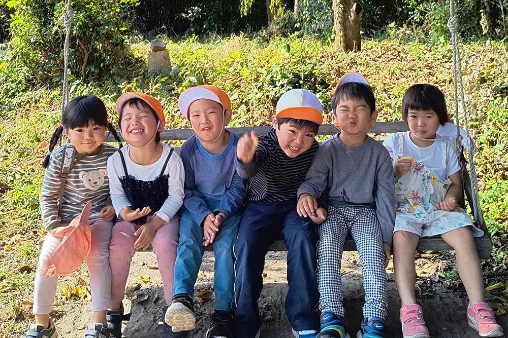 子どもたちの散歩の様子