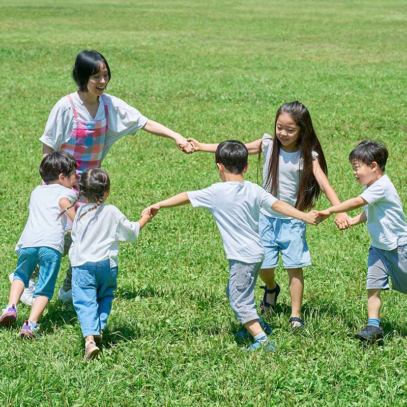 障がい児保育で一緒に活動する子どもたちの様子
